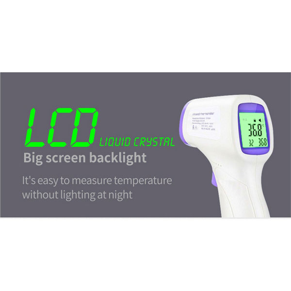 Digital LCD beruehrungslos IR-Infrarot-Thermometer Stirn Koerpertemperatur Me SX