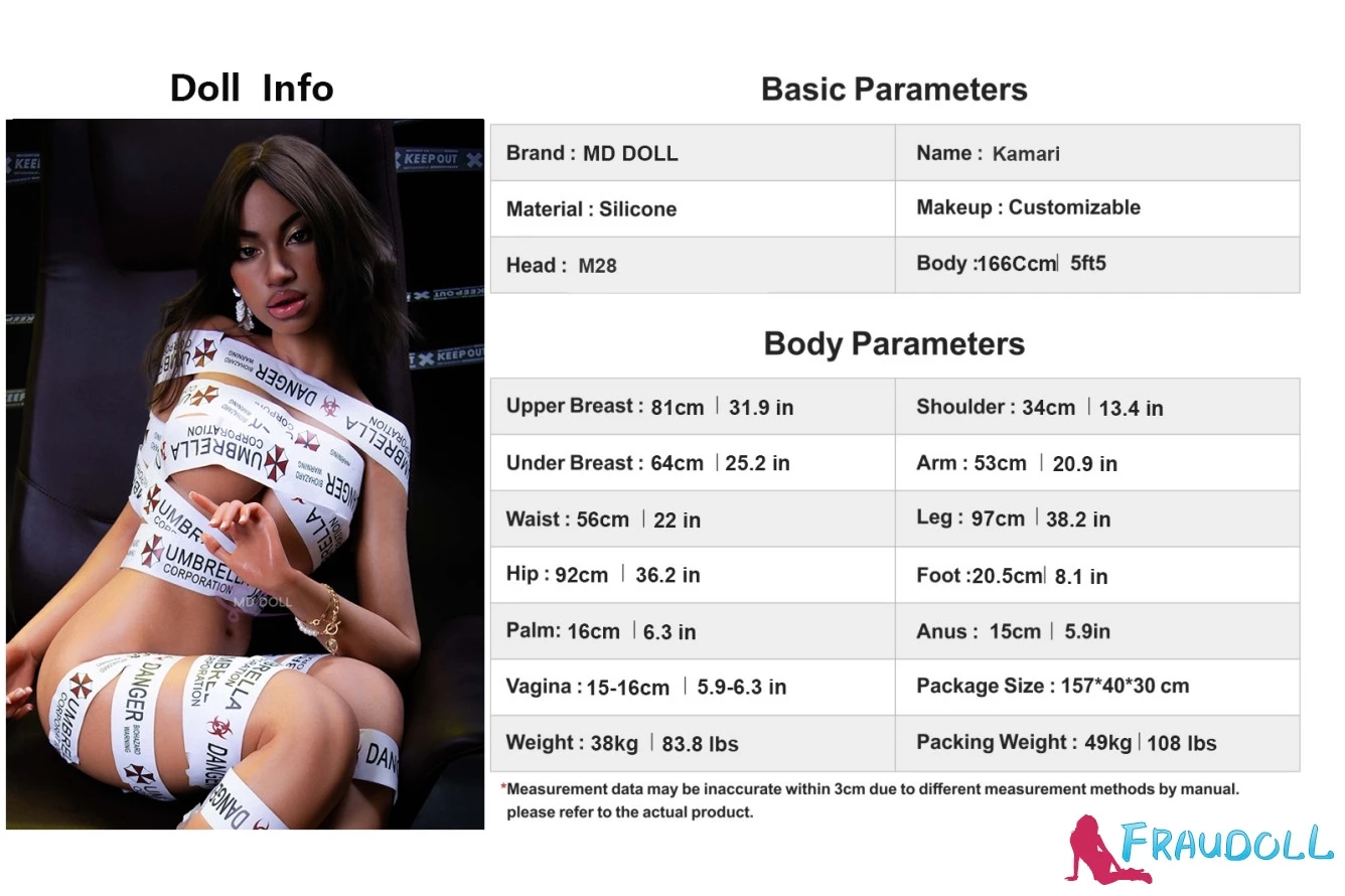 Kamari 166cm D-Cup MD sexdoll kaufen