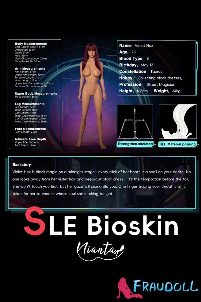 Violet Hex 165cm doll puppe sex