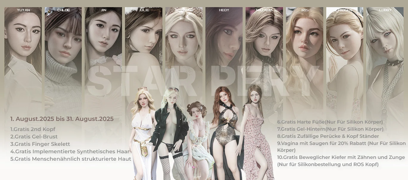 Rabatt Starpery Sexpuppen