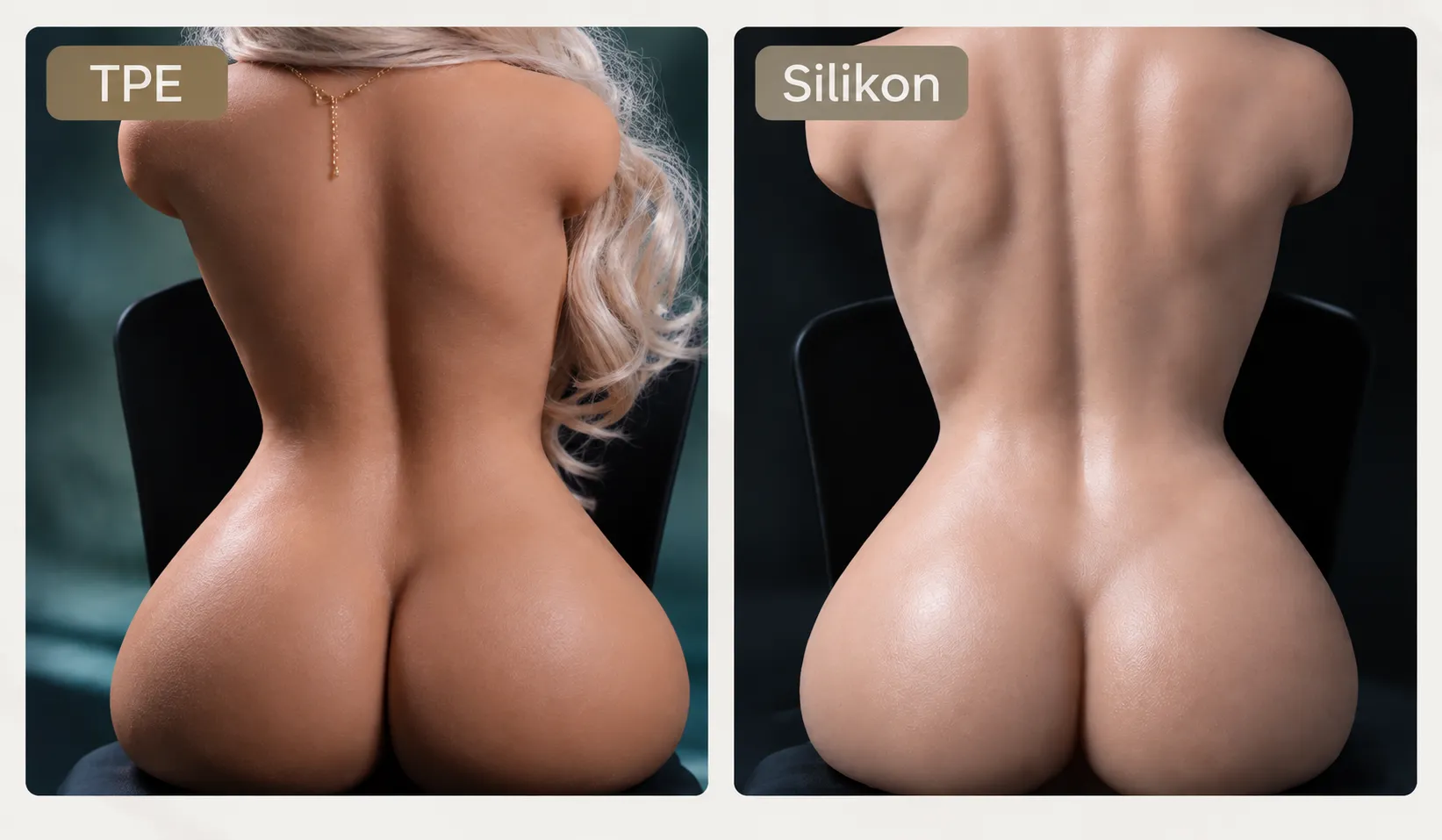 TPE und Silikon bei Torso-Sexpuppen