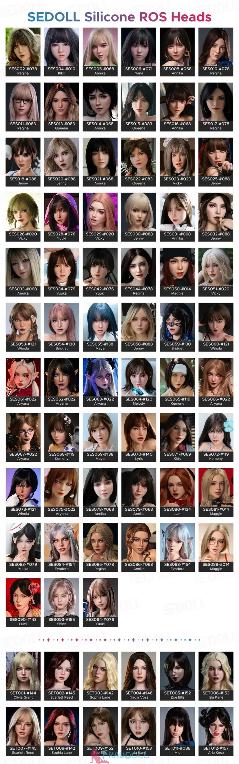 SE Doll Silicone ROS Heads Scaled