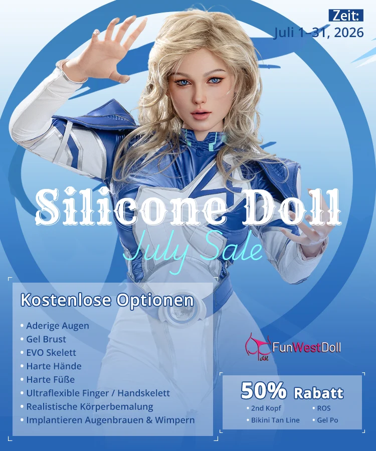 Juli Rabatt Funwest Silikon Doll