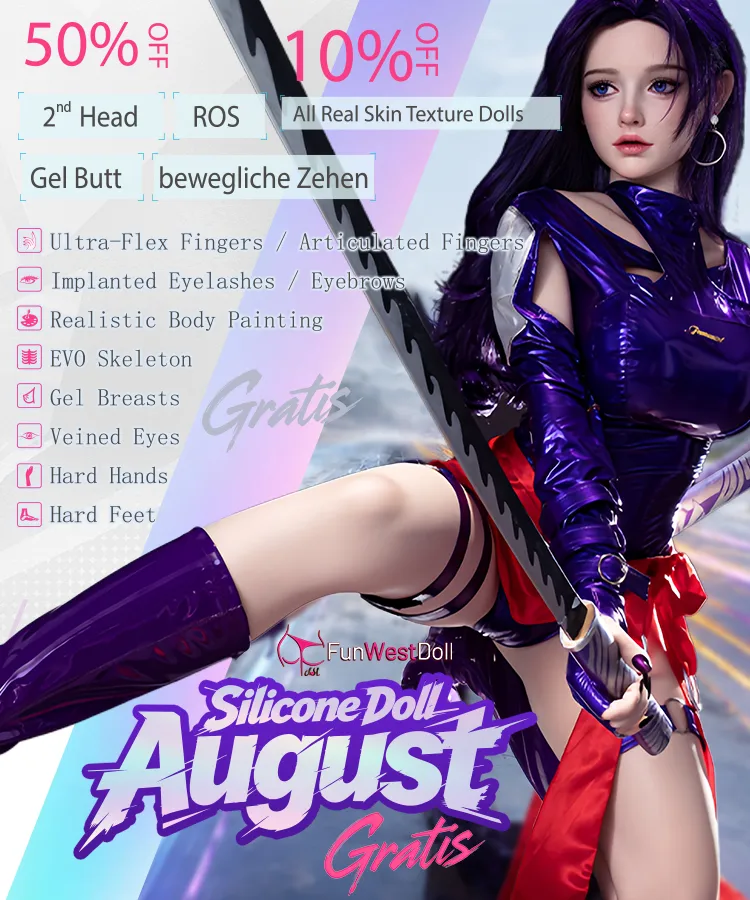 August Rabatt Funwest Silikon Doll