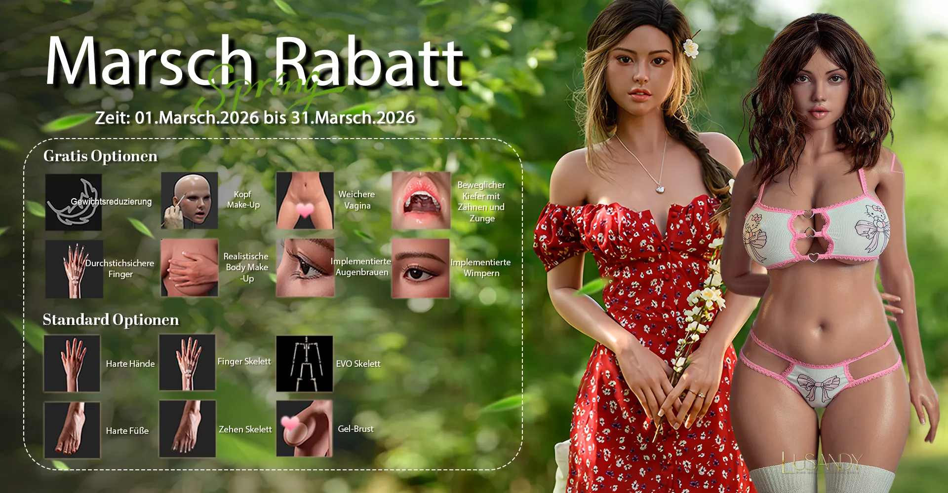 Marsch Rabatt 2026 Lusandy Doll