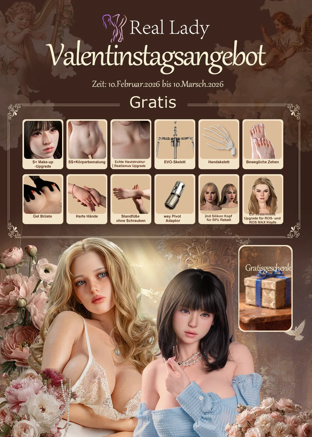 Valentinstagsangebot 2026 aus Real Lady Dolls