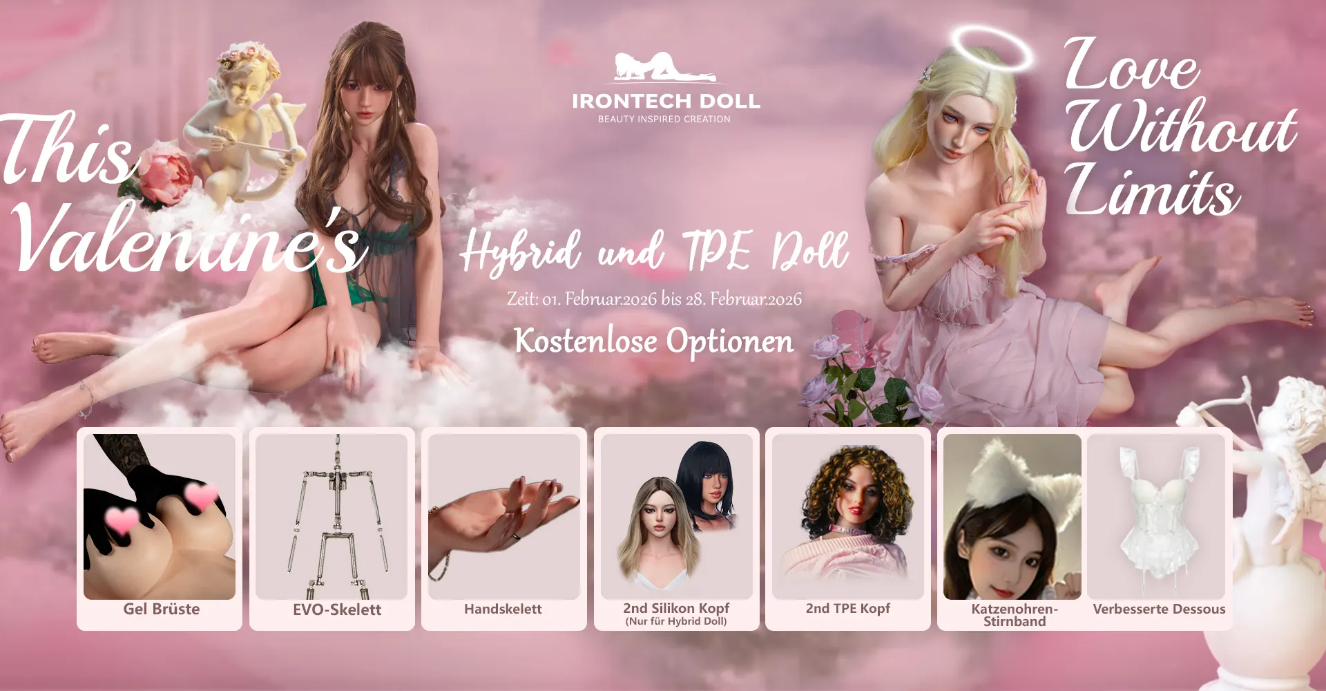 Valentinstagsangebot 2026 Irontech Doll TPE