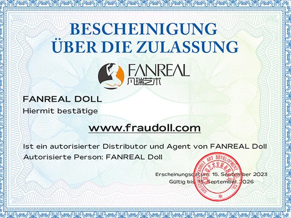 Fanreal Doll Autorisierungen