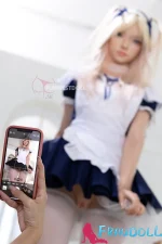 #056SJ Giselle silikon sexpuppen real 159 cm A-Cup