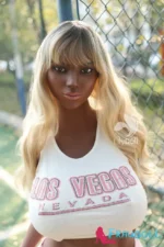 Schwarze Lily Dolls K-Cup 157cm BBW Vera-A