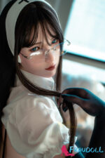 Sexy silikon 162cm Minuscm A-Cup sex puppen