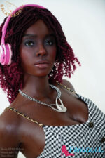 schwarzen silicon Liebespuppen 163cm