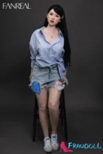 155cm F-Cup Echte Hautstruktur Silikon Sexpuppe