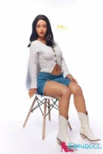 Fanuuo 152cm Silikonpuppen deutschland wartung mit A-Cup Irontech Doll – Bild 2