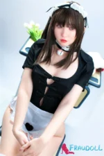 Qamar 166cm Luxus Sexpuppen aus Silikon mit C-Cup kleine Brust Skinny Irontech Doll – Bild 2