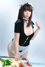 Qamar 166cm Luxus Sexpuppen aus Silikon mit C-Cup kleine Brust Skinny Irontech Doll – Bild 3