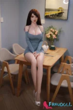 E-Cup Liebespuppe aus Silikonkopf 161cm