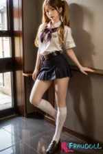 158cm C-Cup silicon sex dolls Orange In