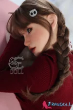 Silikon Liebespuppe Brown Ponytail Slim Body